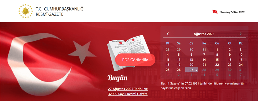Uluslararası Gözetim Kuruluşu Statüsüne İlişkin Tebliğ Yayımlandı